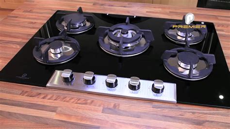 5 ring gas hob black